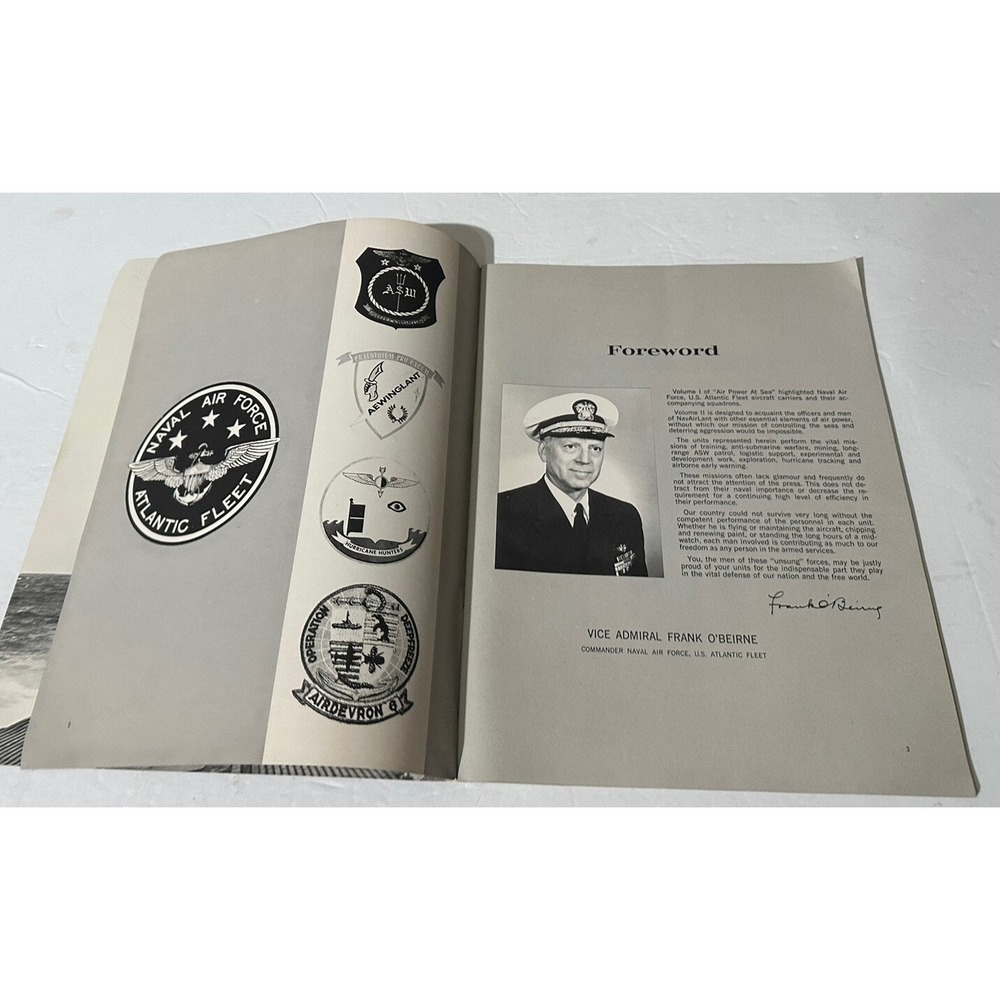 Air Power at Sea, Naval Force Atlantic Fleet, 50th Ann Naval Air Lot Of 2 Navy - Picture 10 of 12